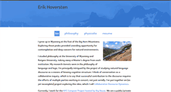 Desktop Screenshot of erikhoversten.org
