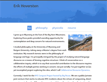 Tablet Screenshot of erikhoversten.org